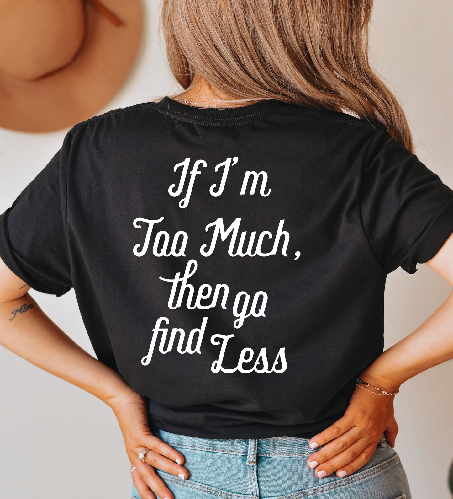 Go Find Less Back Print