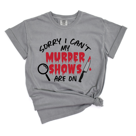 Sorry can't murder show