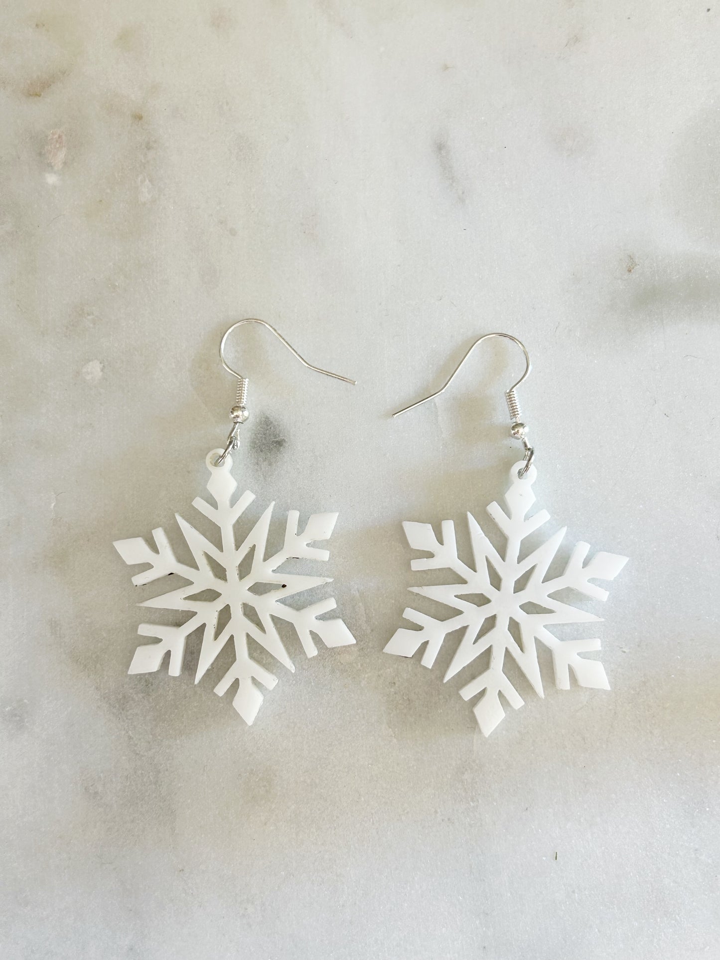 Snowflake Acrylic Earrings