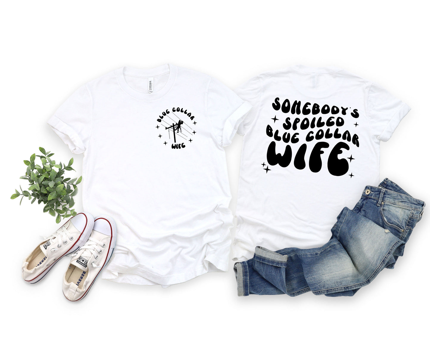 Lineman blue collar Wife