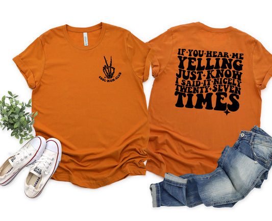 If You Hear Me Yelling