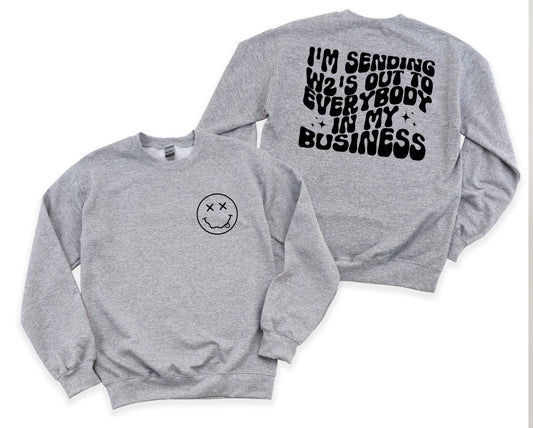 Sending W2s Front & Back Print