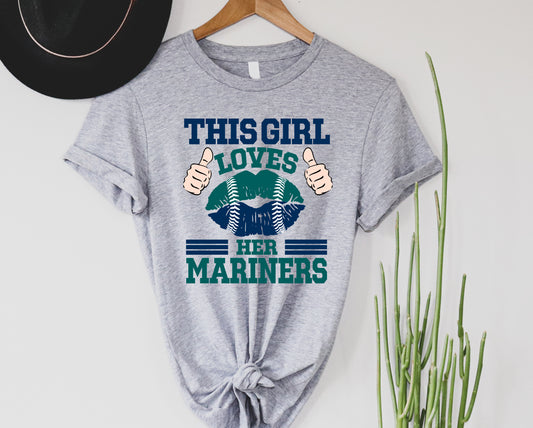 This girl loves her mariners