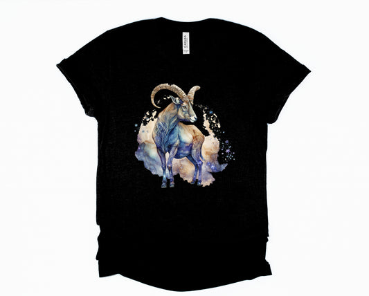 Watercolor Capricorn