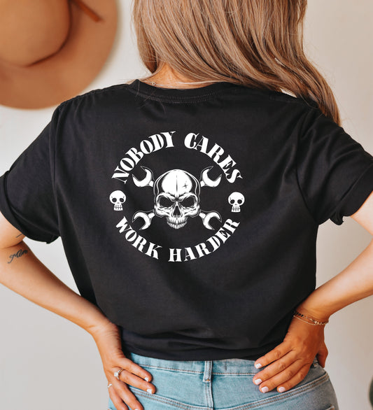 Work Harder Back Print